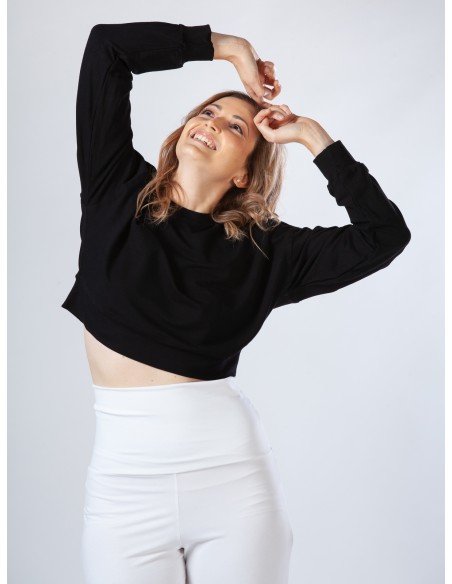 PANTALONE AMPIO IN BAMBU' CON FASCIA IN VITA