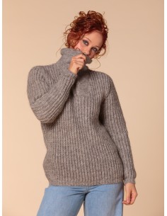 MAGLIONE ISLANDESE UNISEX IN 100% LANA VERGINE - FUMO 2