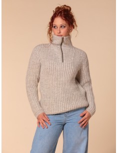 MAGLIONE ISLANDESE UNISEX IN 100% LANA VERGINE - GRIGIO 2