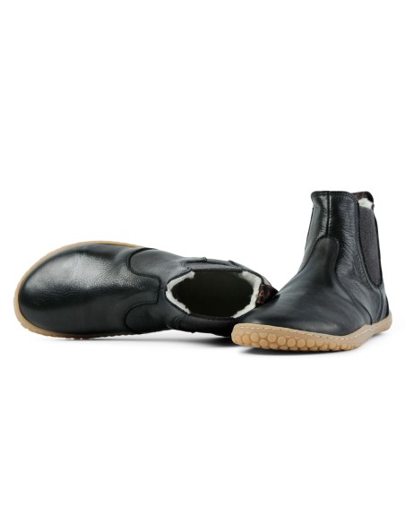 STIVALETTO BAREFOOT IN NAPPA A CONCIA VEGETALE E VELLO D'AGNELLO "KIM"