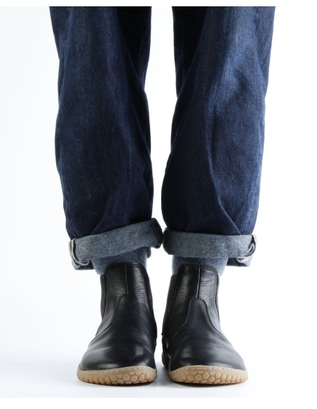 STIVALETTO BAREFOOT IN NAPPA A CONCIA VEGETALE E VELLO D'AGNELLO "KIM"