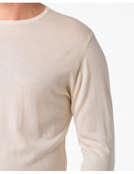 CASHMIRETTA UOMO GIROCOLLO IN SETA E CASHMERE "THOMAS"