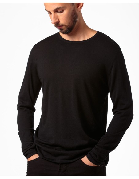 CASHMIRETTA UOMO GIROCOLLO IN SETA E CASHMERE "THOMAS"