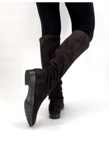 STIVALE INVERNALE DONNA IN CAMOSCIO STRETCH