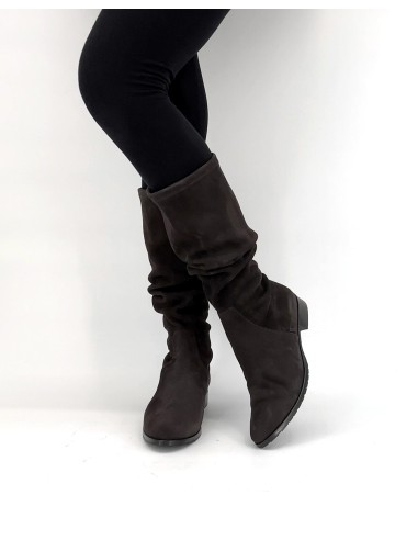 STIVALE INVERNALE DONNA IN CAMOSCIO STRETCH