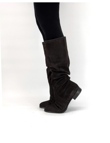 STIVALE INVERNALE DONNA IN CAMOSCIO STRETCH