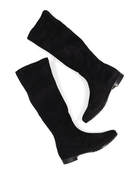 STIVALE INVERNALE DONNA IN CAMOSCIO STRETCH