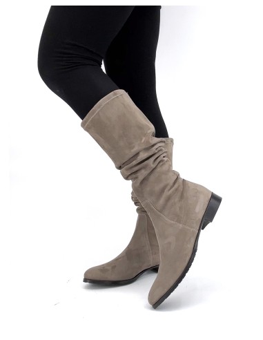 STIVALE INVERNALE DONNA IN CAMOSCIO STRETCH