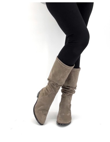 STIVALE INVERNALE DONNA IN CAMOSCIO STRETCH