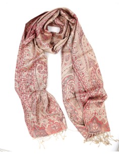 SCIARPA IN SETA "ART" 50X190 CM - CORALLO 2