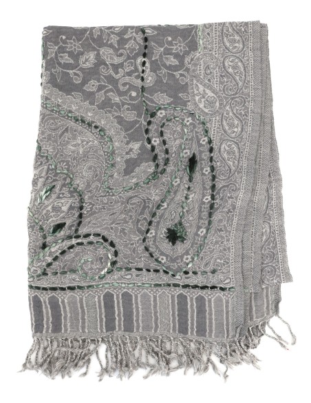 STOLA IN LANA RICAMATA 70X180 "JOY"