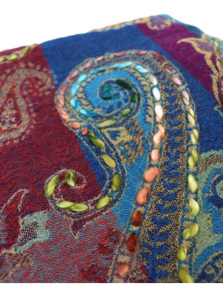 STOLA IN LANA RICAMATA 70X180 "JOY"