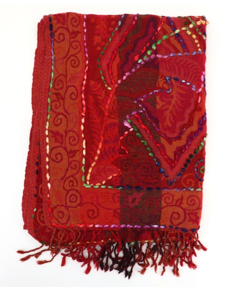 STOLA IN LANA RICAMATA 70X180 "JOY"