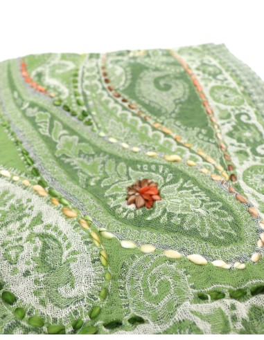 STOLA IN LANA RICAMATA 70X180 "JOY"