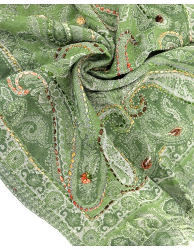 STOLA IN LANA RICAMATA 70X180 "JOY"