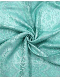 SCIARPA IN SETA "ART" 50X190 CM - ACQUA 2