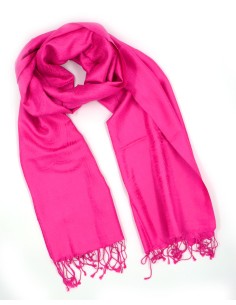SCIARPA IN SETA "ART" 50X190 CM - FUCSIA