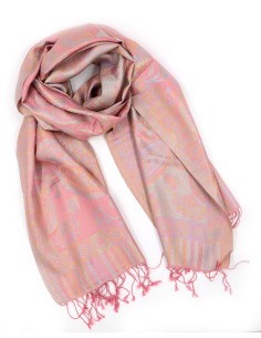 SCIARPA IN SETA "ART" 50X190 CM - ROSA