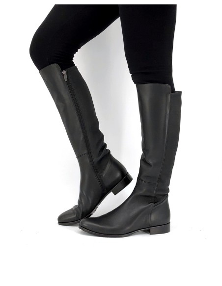 STIVALE INVERNALE DONNA IN PELLE DI VITELLO "GUANTINO"