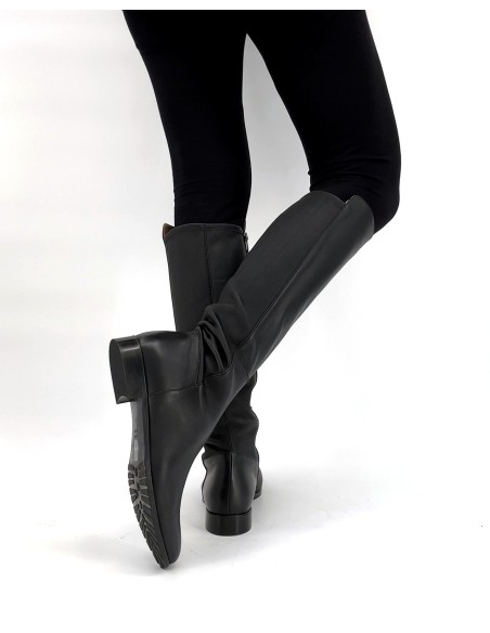 STIVALE INVERNALE DONNA IN PELLE DI VITELLO "GUANTINO"