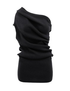 MAXIMAGLIA SMANICATA IN LANA E CASHMERE "LUNA" - NERO 2