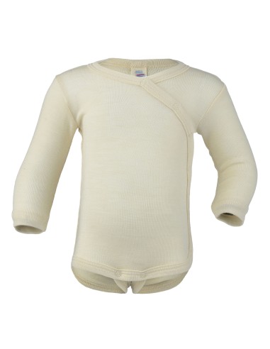 BODY NASCITA IN LANA-SETA INCROCIATO