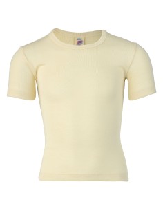 T-SHIRT IN LANA-SETA BAMBINI - GIALLO 2