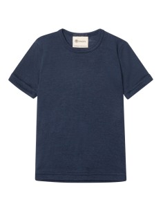 T-SHIRT IN LANA-SETA BAMBINI - NAVY