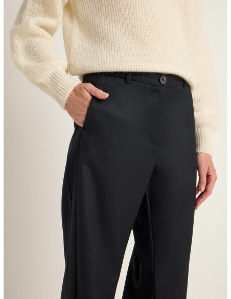 PANTALONI A PALAZZO IN 100% LANA MERINO