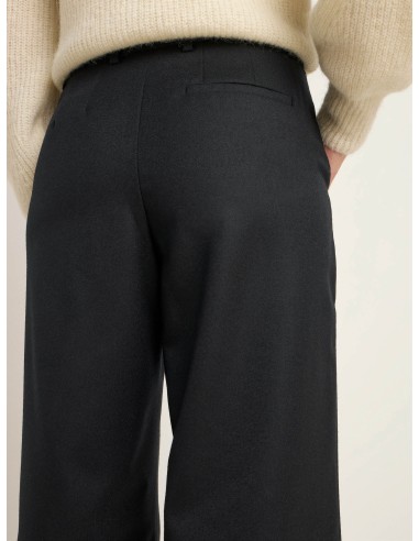 PANTALONI A PALAZZO IN 100% LANA MERINO