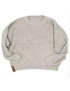 MAGLIONE IN ALPACA FATTO A MANO  FAIRTRADE - GRIGIO 2