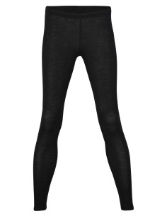 LEGGINGS DONNA IN LANA-SETA - NERO