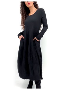 ABITO IN SETA INCRESPATA DOPPIATA AD EFFETTO PLISSÉ... 2