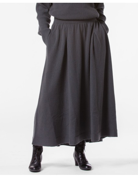 GONNA AMPIA 100% CASHMERE CON PENCES "MARTA"