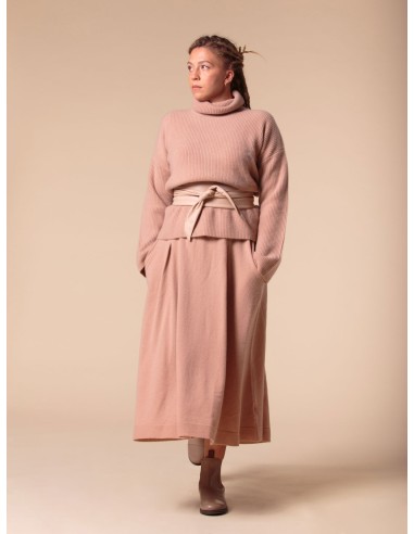 GONNA AMPIA 100% CASHMERE CON PENCES "MARTA"