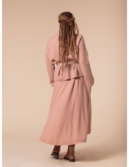 GONNA AMPIA 100% CASHMERE CON PENCES "MARTA"