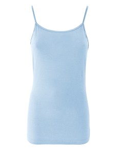 CANOTTA SPALLINA SOTTILE IN BAMBU' - AZZURRO