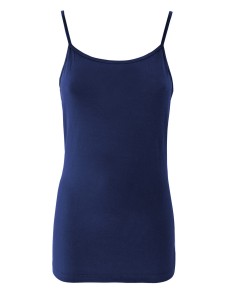 CANOTTA SPALLINA SOTTILE IN BAMBU' - BLU