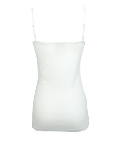 CANOTTA SPALLINA SOTTILE IN BAMBU' - BIANCO