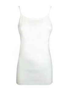 CANOTTA SPALLINA SOTTILE IN BAMBU' - BIANCO 2