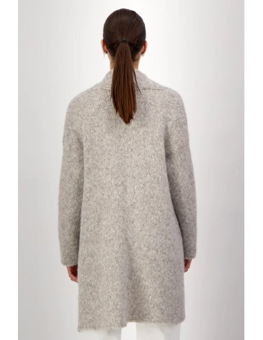 CARDIGAN IN ALPACA E COTONE BIOLOGICO "BRUME"