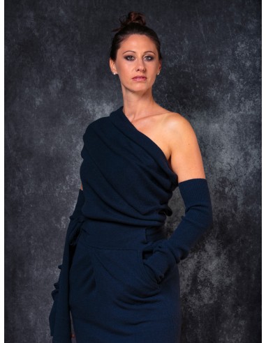 MAXIMAGLIA SMANICATA IN LANA E CASHMERE "LUNA"