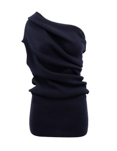 MAXIMAGLIA SMANICATA IN LANA E CASHMERE "LUNA" - INCHIOSTRO 2