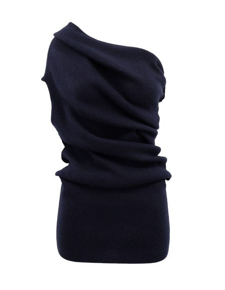 MAXIMAGLIA SMANICATA IN LANA E CASHMERE "LUNA"