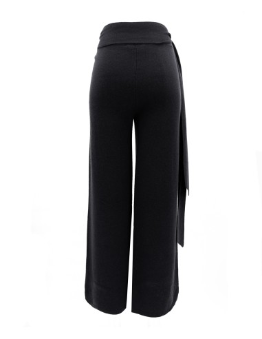 PANTALONE DRITTO WRAP IN LANA E CASHMERE...
