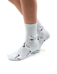 CALZINI BAMBU' KIDS "PATTINI" - GHIACCIO