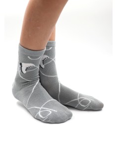 CALZINI BAMBU' KIDS "PATTINI" - GRIGIO 2