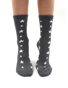 CALZINI BAMBU' KIDS "STELLINE" - ANTRACITE