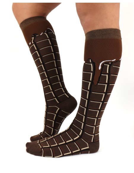 CALZINI IN BAMBU' LUNGHI "CIOCCOLATA"