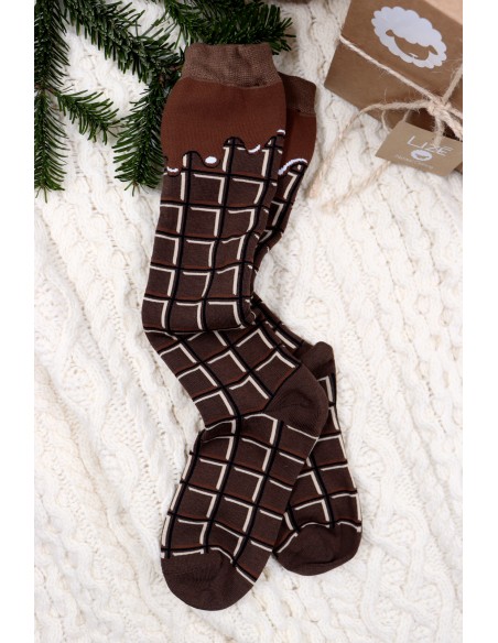 CALZINI IN BAMBU' LUNGHI "CIOCCOLATA"